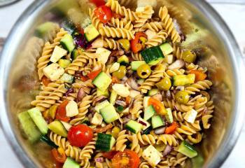 Greek Pasta Salad Recipe | Slimming Friendly