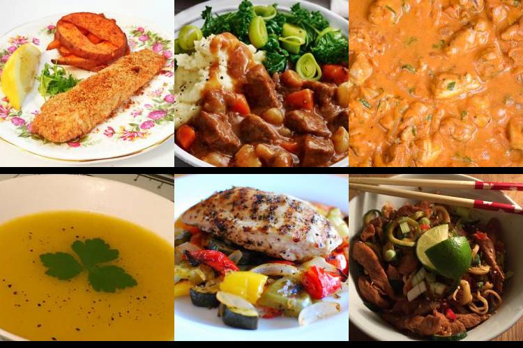 Evening Meal Plan - Week Commencing 26/07/2021