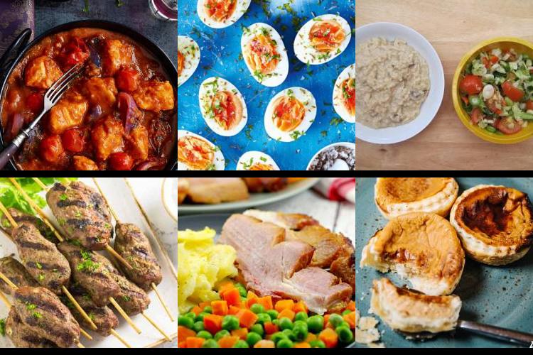 Evening Meal Plan - Week Commencing 02/08/2021