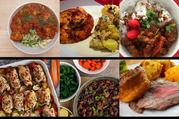 Evening Meal Plan - Week Commencing 26/08/2019