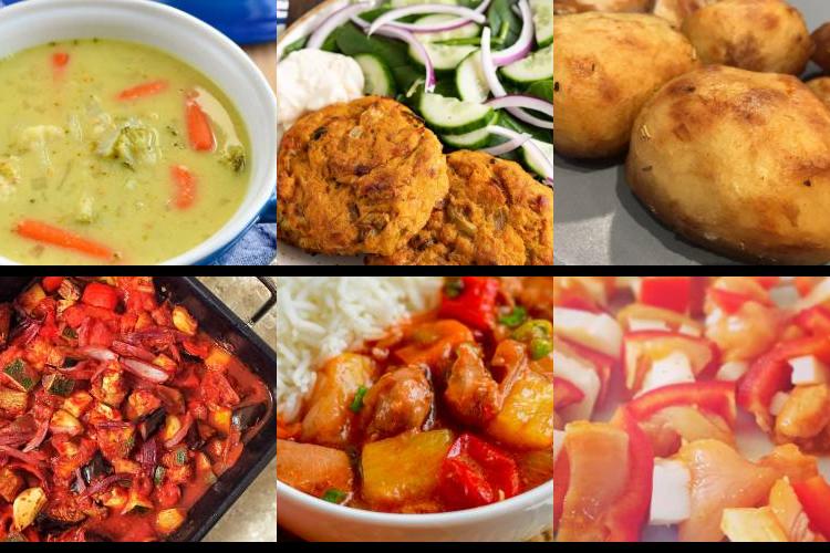 Evening Meal Plan - Week Commencing 26/04/2021