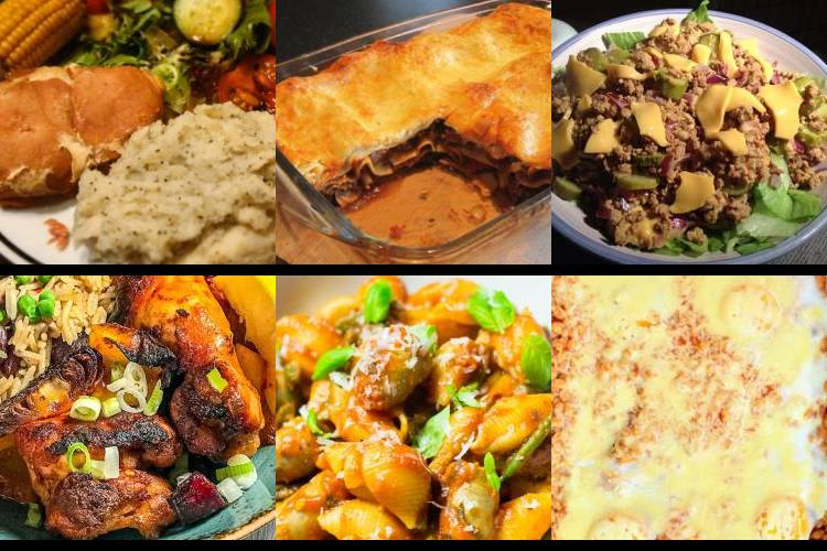 Evening Meal Plan - Week Commencing 19/07/2021