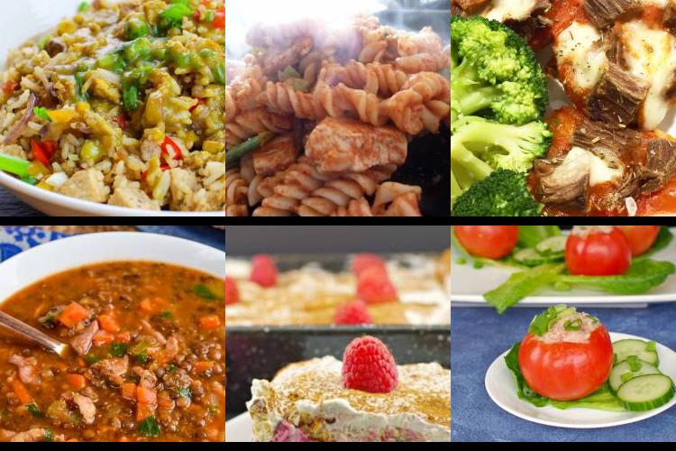 Evening Meal Plan - Week Commencing 17/05/2021