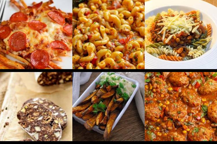 Evening Meal Plan - Week Commencing 16/08/2021