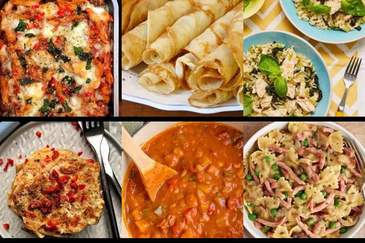 Evening Meal Plan - Week Commencing 10/05/2021