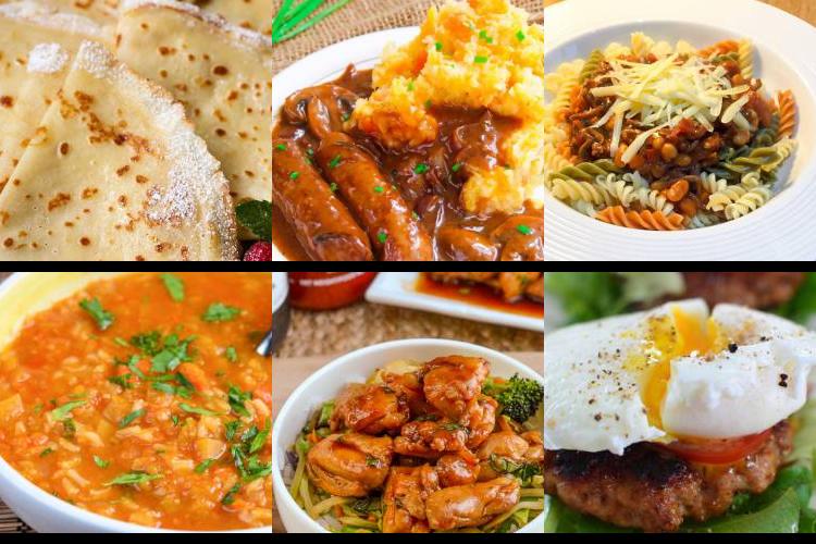 Evening Meal Plan - Week Commencing 16/08/2021