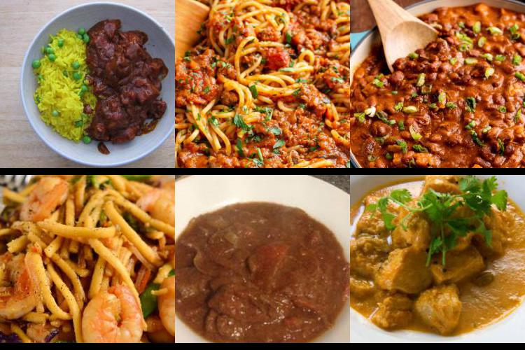 Evening Meal Plan - Week Commencing 12/08/2019