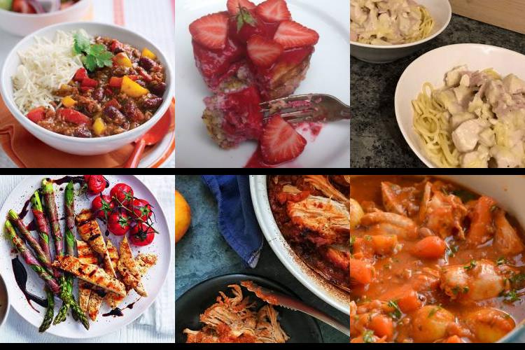 Evening Meal Plan - Week Commencing 23/05/2022