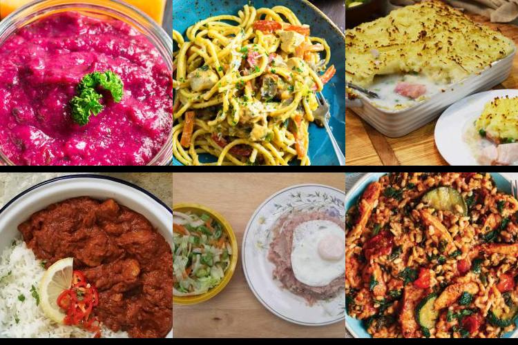 Evening Meal Plan - Week Commencing 18/10/2021