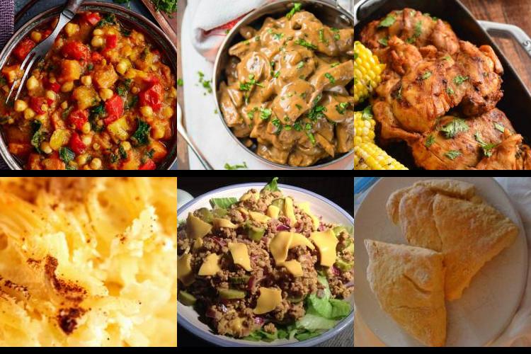 Evening Meal Plan - Week Commencing 19/09/2022