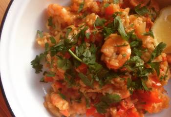 Easy Prawn And Chorizo Paella