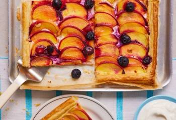 Peach And Blueberry Tart