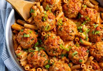 Creamy Cajun Chicken Meatball Pasta (Gluten Free And Dairy Free)