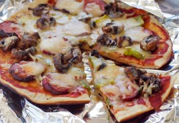 Camping Pizza (With Grilled Pizza Toppings)