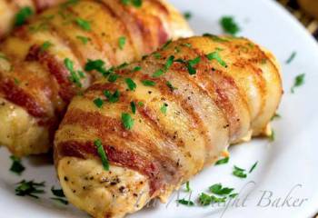 Chicken Wrapped In Bacon With Cheese