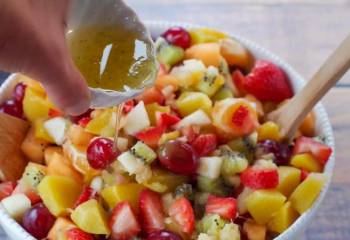 Classic Fruit Salad (With Honey Lime Dressing)