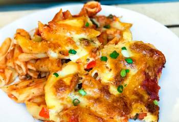 Turkey Ratatouille Pasta Bake