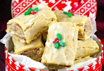 Gingerbread Yule Log Cookies