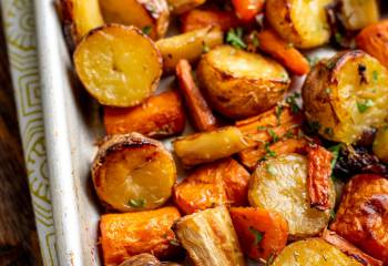 Rosemary Roasted Potatoes, Carrots And Onion