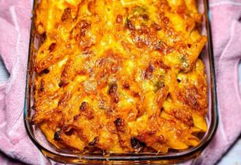 Roasted Vegetable Pasta Bake | Low Calorie Slimming Recipe