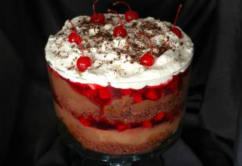 No Bake Easy Black Forest Trifle &amp; 3Rd Year Bloggiversary Lessons