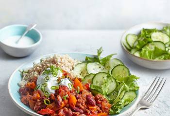 Tex-Mex Veggie Chilli With Wholegrain Rice