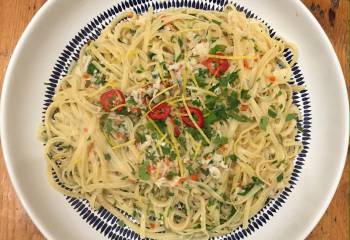 Lemony Chilli Crab Linguine