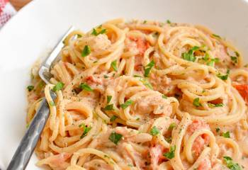 Creamy Crab, Chilli And Cherry Tomato Pasta | Slimming World