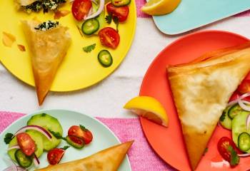 Spinach And Ricotta Samosas