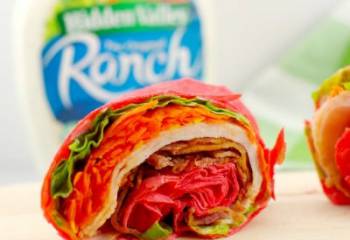 The 5 Minute Turkey Bacon Ranch Wrap