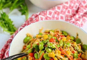 Edamame Noodle Salad Bowl