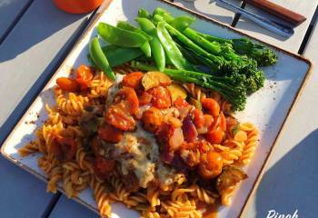 Chicken Breast With Balsamic Cherry Tomatoes And Mozzarella