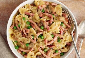 Slimming World Creamy Ham And Mushroom Farfalle