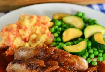 Sausages And Mash With Syn Free Gravy