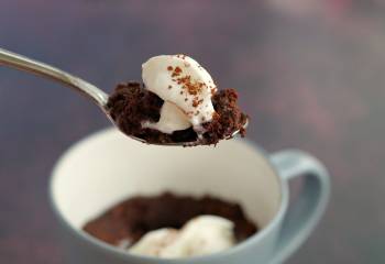 Microwave Chocolate Banana Mug Cake &Ndash; Weight Watchers Friendly