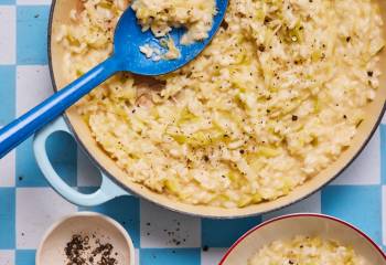 Cheesy Leek Risotto