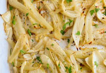 Lemon And Garlic Roasted Fennel