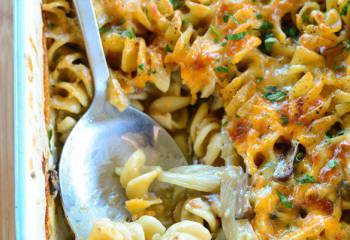 Bacon, Fennel And Mushroom Pasta Bake