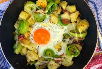 Bacon &Amp; Leek Hash | Slimming Friendly