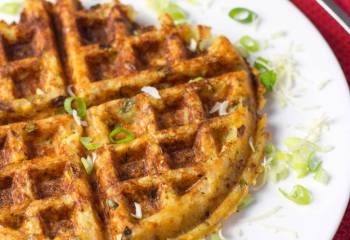 Potato, Cheese And Onion Waffles