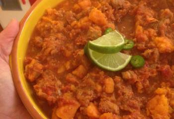 Slow-Cooked Cuban Pork And Sweet Potato Stew