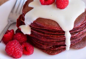 Red Velvet Pancakes