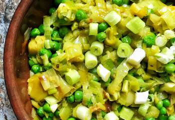 Spring Leeks And Peas