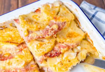 Bacon, Onion And Potato Bake