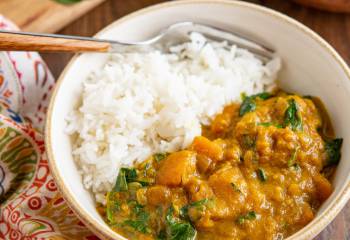 Easy Butternut Squash Curry With Spinach