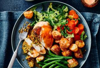 Air Fryer Roast Chicken Dinner