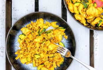 Syn Free Slimming World Chicken & Turmeric Scrambled Egg Hash