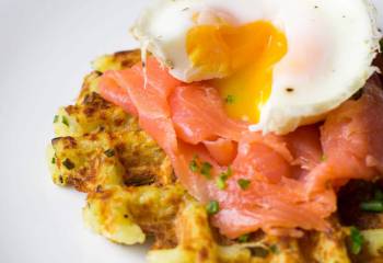 Onion And Chive Potato Waffles