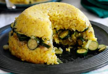 Slimming Worlds Timballo Of Rice, Leek And Courgette Recipe