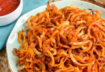 Syn Free Oven Baked Spiralized Butternut Squash And Celeriac